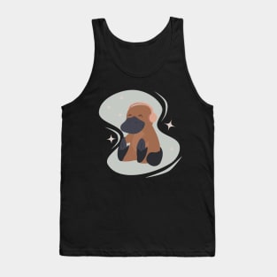 Music and Platypus - Cute platypus with headphones Tank Top